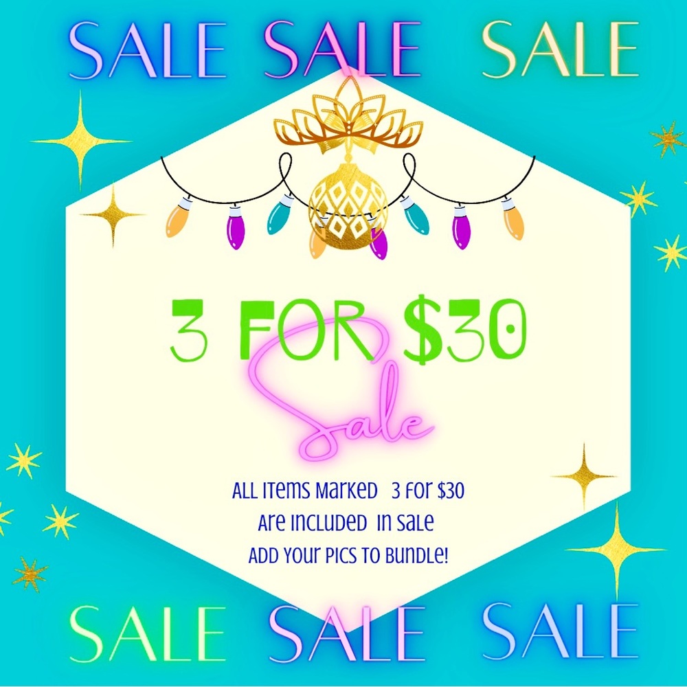 ⭐️ 3for$30 SALE !!